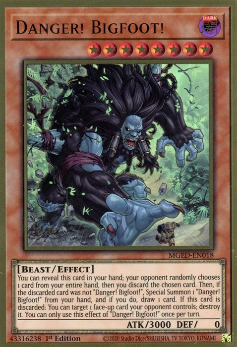 Danger! Bigfoot! (#MGED-EN018) (Maximum Gold: El Dorado) Near Mint 1st Edition
