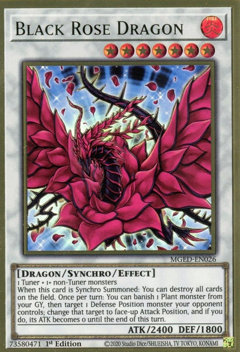 Black Rose Dragon (#MGED-EN026) (Maximum Gold: El Dorado) Near Mint 1st Edition