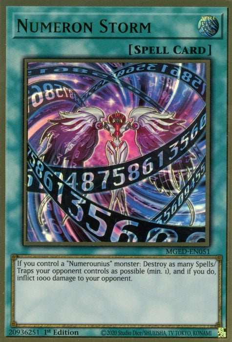 Numeron Storm (#MGED-EN051) (Maximum Gold: El Dorado) Near Mint 1st Edition