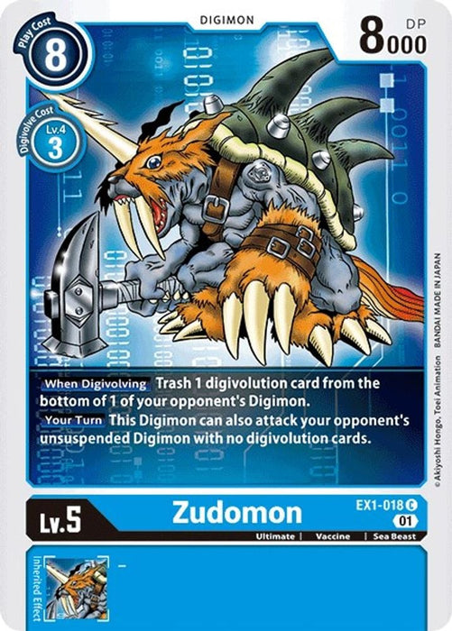 Zudomon (#EX1-018 C) (Classic Collection) Near Mint