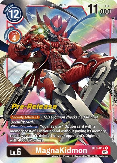MagnaKidmon (#BT6-017 R) (Double Diamond Pre-Release Cards)