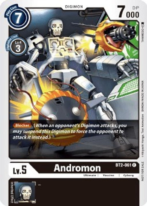 Andromon (Double Diamond Pre-Release) (#BT2-061 C) (Release Special Booster 1.0) Near Mint