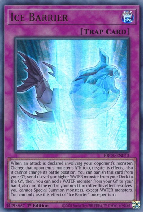 Ice Barrier (#BROL-EN013) (Brothers of Legend) Near Mint 1st Edition