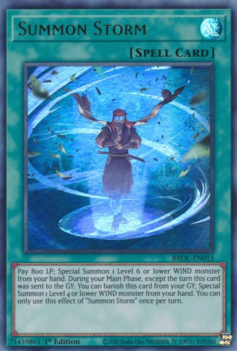 Summon Storm (#BROL-EN015) (Brothers of Legend) Near Mint 1st Edition