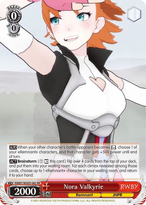 Nora Valkyrie (#RWBY/WX03-042 RR) (RWBY) Near Mint
