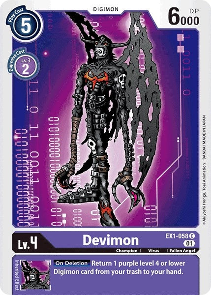 Image for Devimon (EX1-058 C) - Digimon Card Game