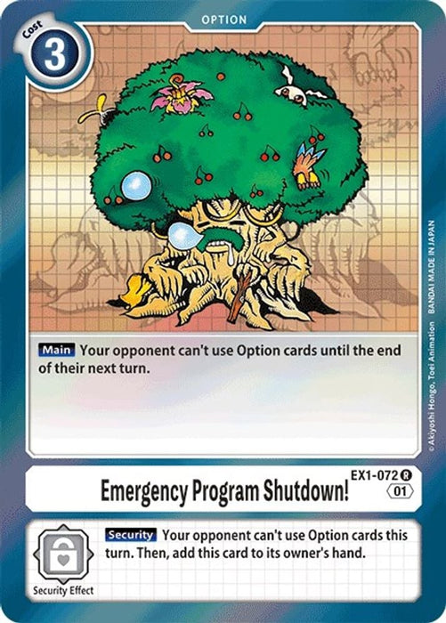 Emergency Program Shutdown! (#EX1-072 R) (Classic Collection) Near Mint Foil