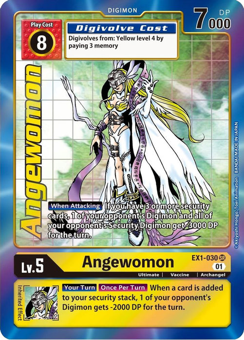 Angewomon (Alternate Art) (#EX1-030 SR) (Classic Collection) Near Mint Foil