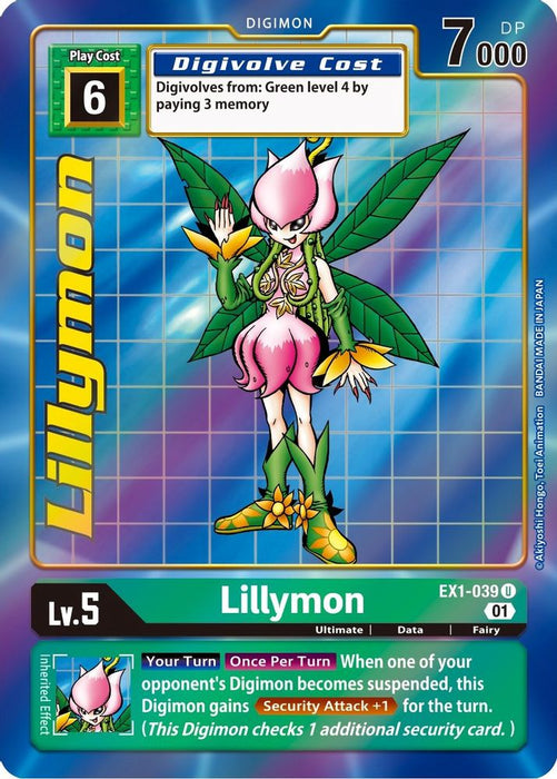 Lillymon (Alternate Art) (#EX1-039 U) (Classic Collection) Near Mint Foil
