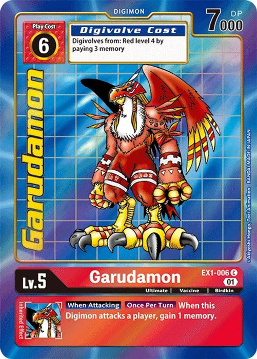 Garudamon (Alternate Art) (#EX1-006 C) (Classic Collection) Near Mint Foil