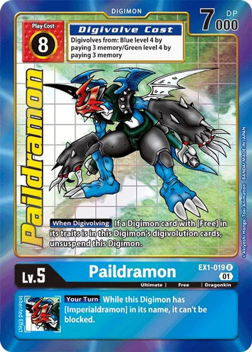 Paildramon (Alternate Art) (#EX1-019 R) (Classic Collection) Near Mint Foil