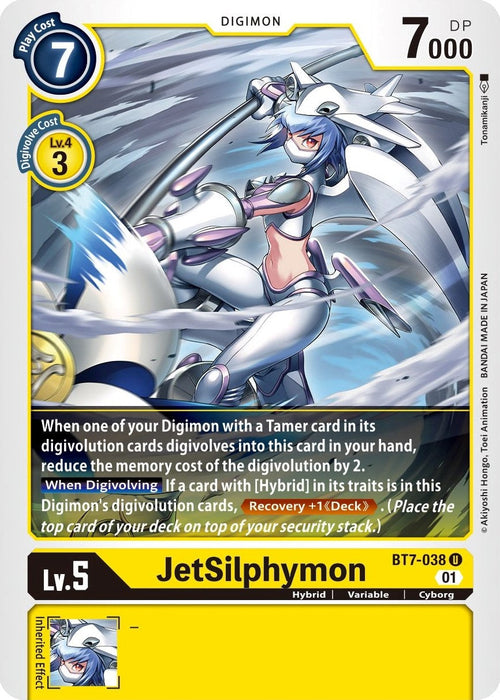 Image for JetSilphymon (BT7-038 U) - Digimon Card Game
