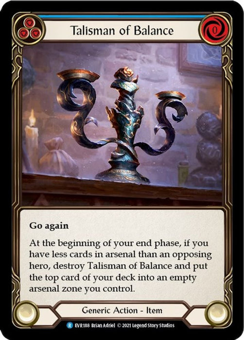 Talisman of Balance (#EVR188) (Everfest) Near Mint 1st Edition Cold Foil