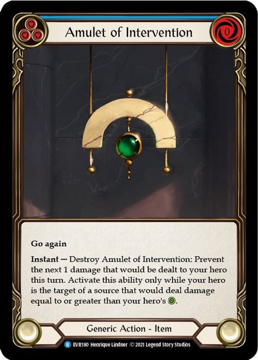 Amulet of Intervention (#EVR180) (Everfest) Near Mint 1st Edition Cold Foil