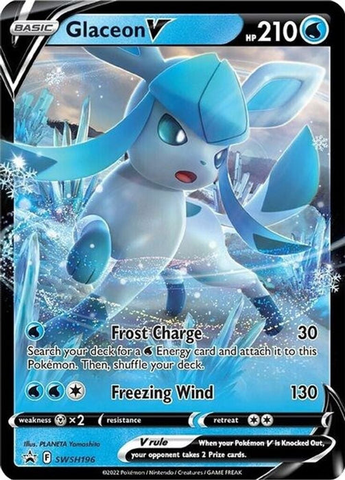 Glaceon V - SWSH196 (#SWSH196) (SWSH: Sword & Shield Promo Cards)