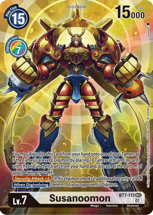 Susanoomon (Alternate Art) (#BT7-112 SEC) (Next Adventure) Near Mint Foil