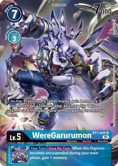 WereGarurumon (Alternate Art) (#BT7-026 SR) (Next Adventure) Near Mint Foil