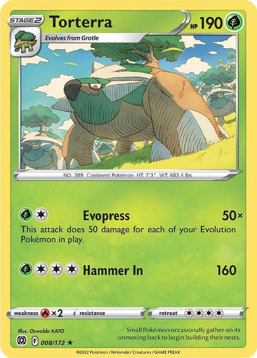 Torterra (#008/172) (SWSH09: Brilliant Stars)