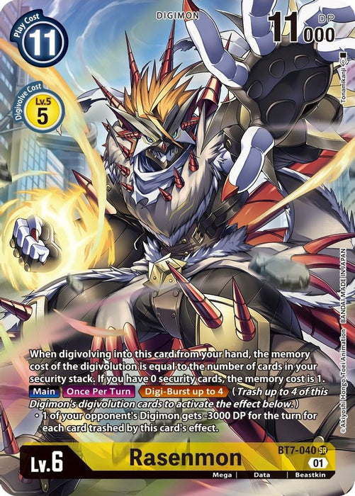 Rasenmon (Alternate Art) (#BT7-040 SR) (Next Adventure) Near Mint Foil