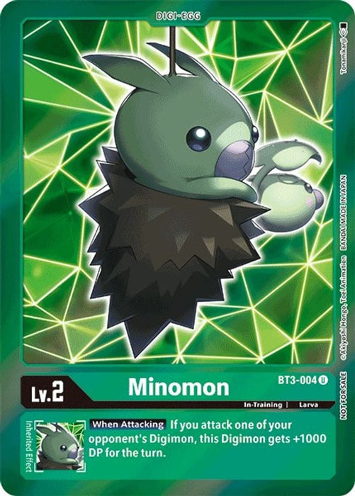 Minomon (Event Pack 2) (#BT3-004 U) (Release Special Booster 1.0) Near Mint Foil