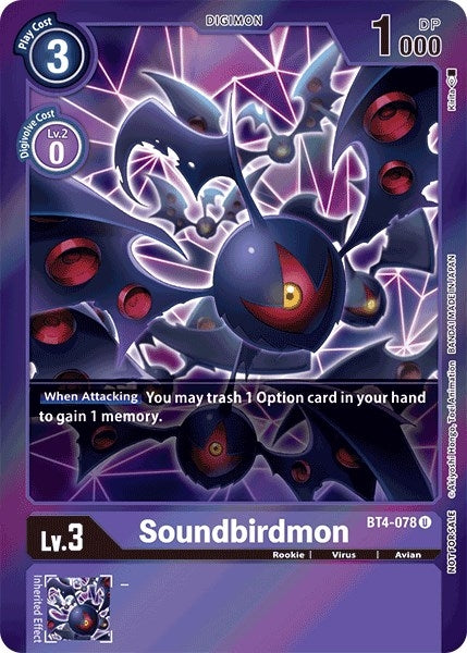 Image for Soundbirdmon (Event Pack 2) (BT4-078 U) - Digimon Card Game