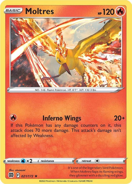 Moltres (#021/172) (SWSH09: Brilliant Stars)