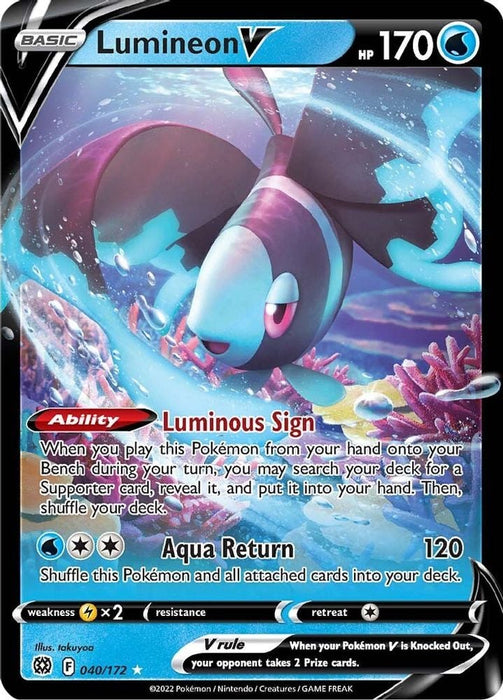 Lumineon V (#040/172) (SWSH09: Brilliant Stars)