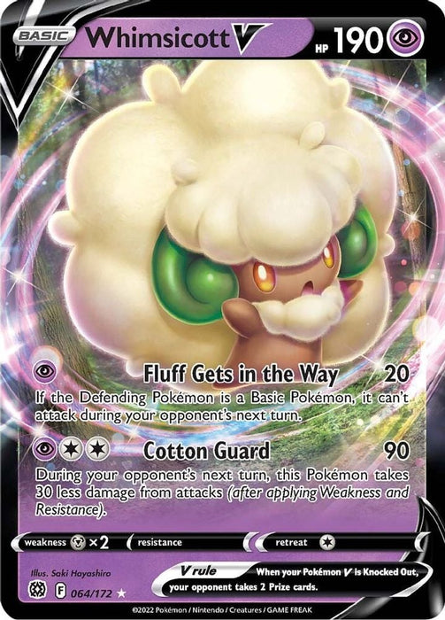 Whimsicott V (#064/172) (SWSH09: Brilliant Stars)