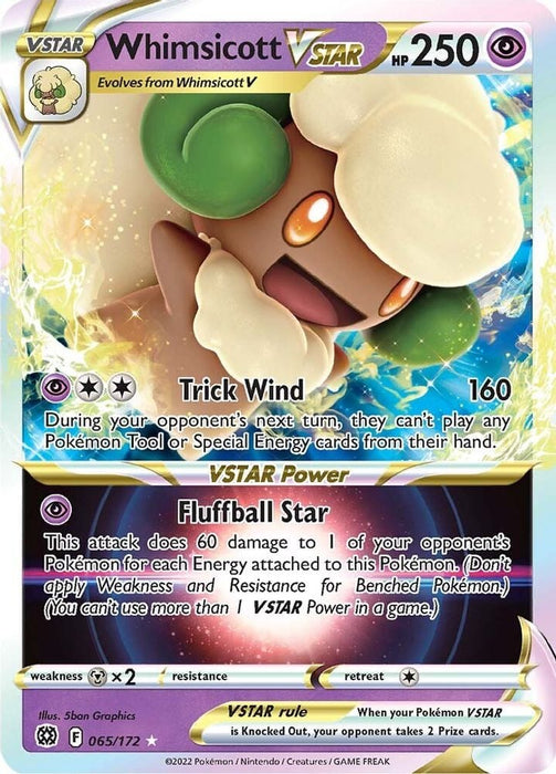 Whimsicott VSTAR (#065/172) (SWSH09: Brilliant Stars)