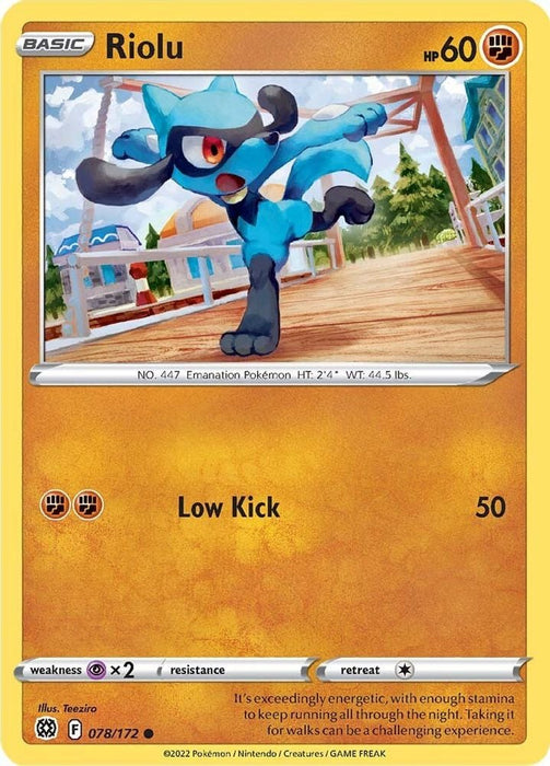 Riolu (#078/172) (SWSH09: Brilliant Stars)