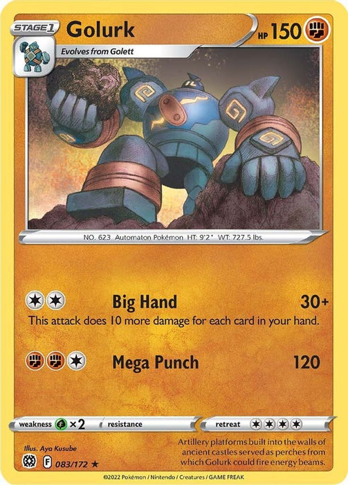 Golurk (#083/172) (SWSH09: Brilliant Stars) Near Mint Reverse Holofoil