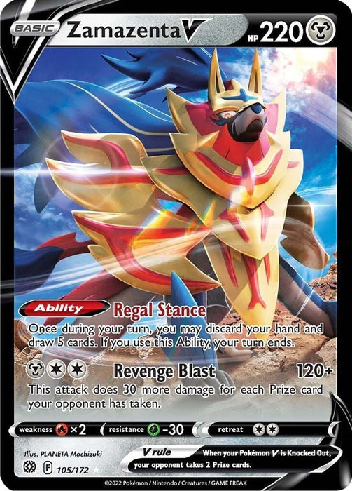 Zamazenta V (#105/172) (SWSH09: Brilliant Stars)