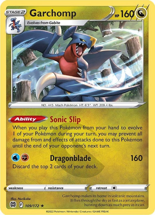 Garchomp (#109/172) (SWSH09: Brilliant Stars)