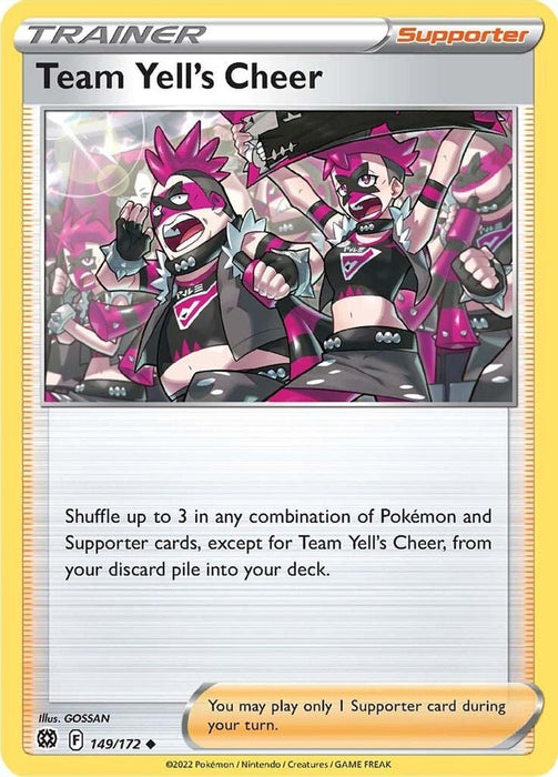 Team Yells Cheer (#149/172) (SWSH09: Brilliant Stars)