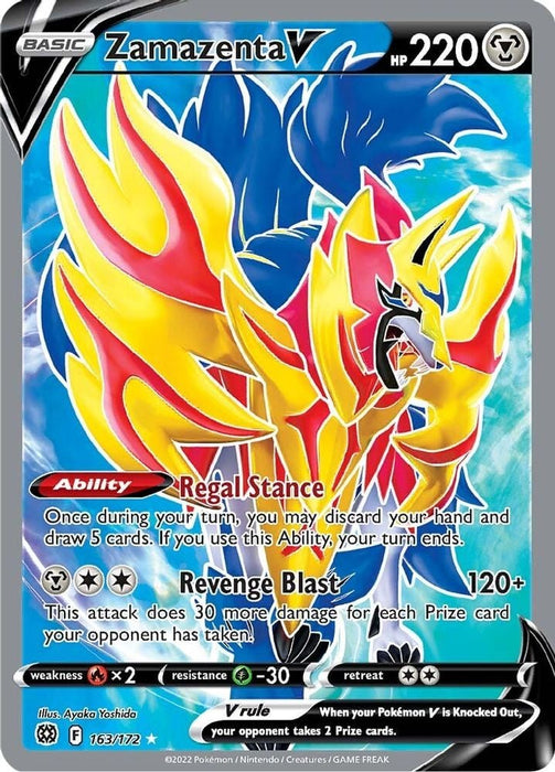 Zamazenta V Full Art (#163/172) (SWSH09: Brilliant Stars)