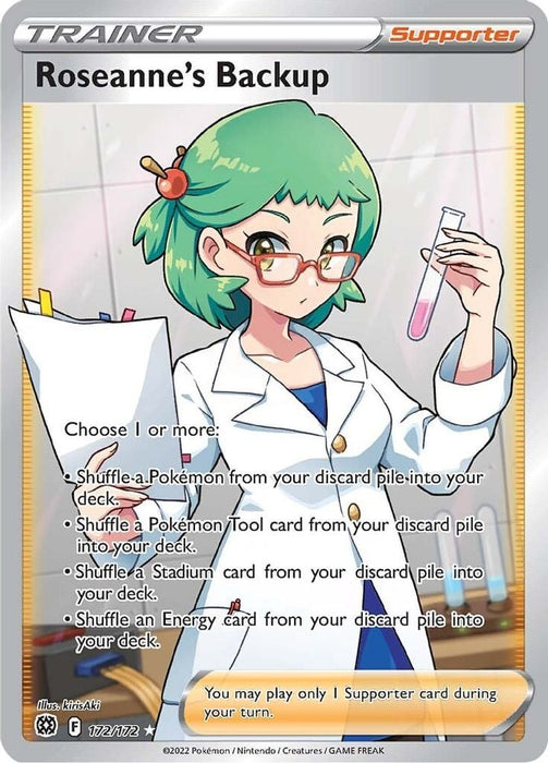 Roseannes Backup Full Art (#172/172) (SWSH09: Brilliant Stars)