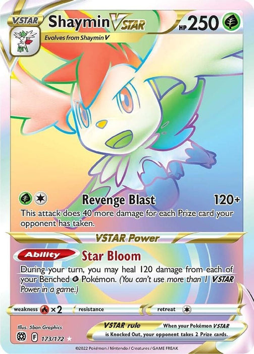Shaymin VSTAR Secret (#173/172) (SWSH09: Brilliant Stars) Near Mint Holofoil