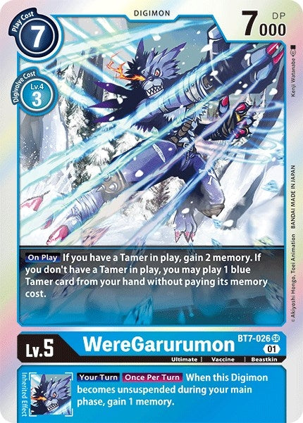 Image for WereGarurumon (BT7-026 SR) - Digimon Card Game
