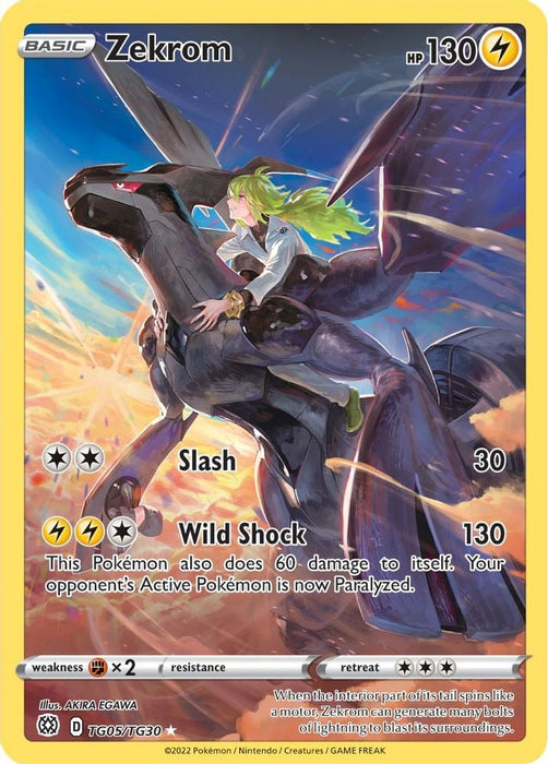 Zekrom (#TG05/TG30) (SWSH09: Brilliant Stars Trainer Gallery)
