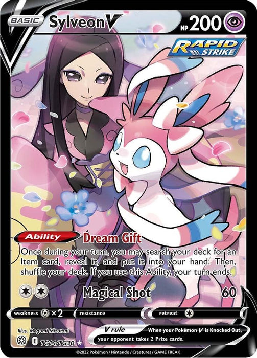 Sylveon V (#TG14/TG30) (SWSH09: Brilliant Stars Trainer Gallery) Near Mint Holofoil