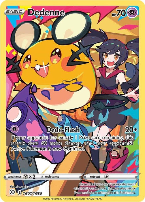 Dedenne (#TG07/TG30) (SWSH09: Brilliant Stars Trainer Gallery) Near Mint Holofoil
