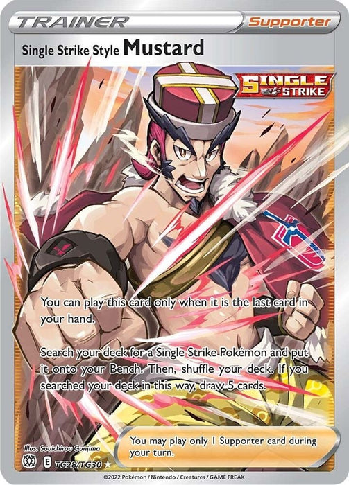 Single Strike Style Mustard (#TG28/TG30) (SWSH09: Brilliant Stars Trainer Gallery)