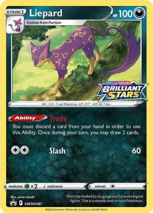 Liepard - SWSH187 (#SWSH187) (SWSH: Sword & Shield Promo Cards)