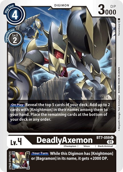 Image for DeadlyAxemon (BT7-059 C) - Digimon Card Game