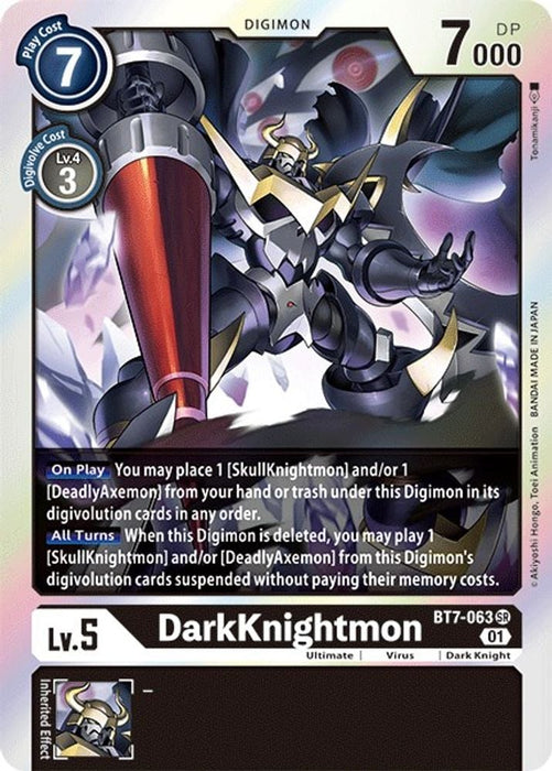 DarkKnightmon (#BT7-063 SR) (Next Adventure) Near Mint Foil