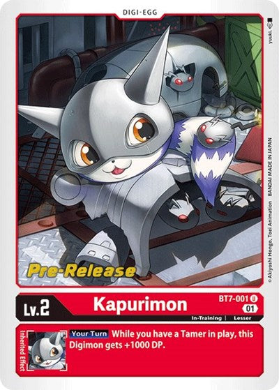 Kapurimon (#BT7-001 U) (Next Adventure Pre-Release Cards)