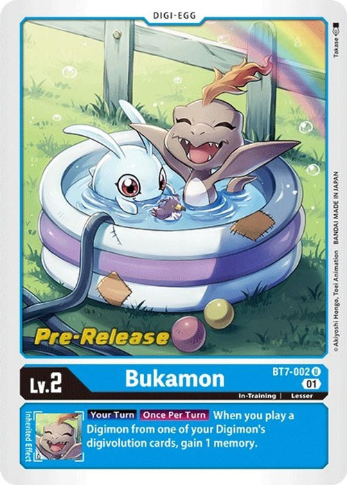 Bukamon (#BT7-002 U) (Next Adventure Pre-Release Cards) Near Mint Foil