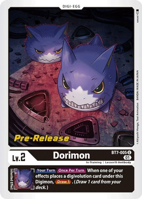 Dorimon (#BT7-005 U) (Next Adventure Pre-Release Cards) Near Mint Foil