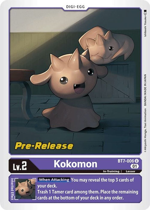 Kokomon (#BT7-006 U) (Next Adventure Pre-Release Cards) Near Mint Foil