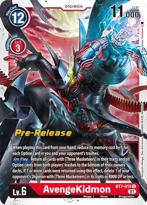 AvengeKidmon (#BT7-015 U) (Next Adventure Pre-Release Cards) Near Mint Foil